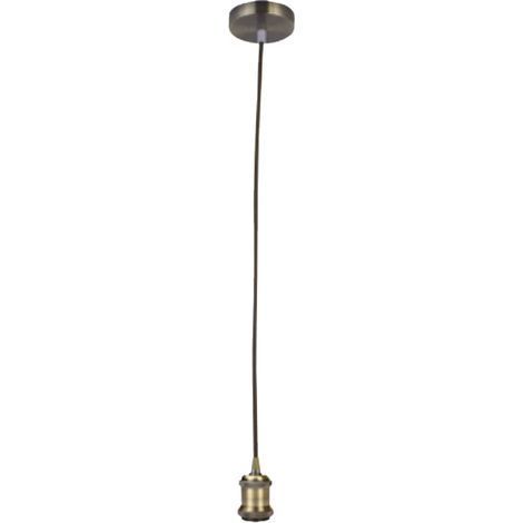 Exagonshop Portalampada attacco E27 potenza 60W cavo 1,5 metri