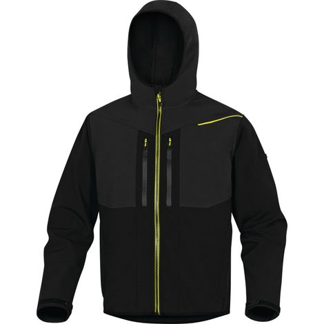 Chaleco de seguridad delta plus HORTEN2 negro softshell cómodo (1/3)