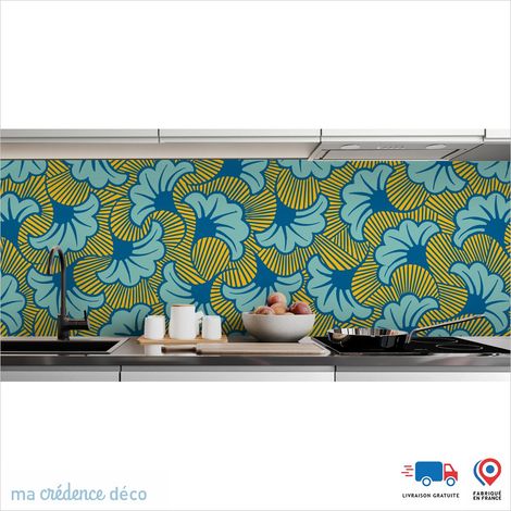 Crédence : Wax foncé - Couleur Bleu signal - Alu composite - 120 - 60 (1/3)