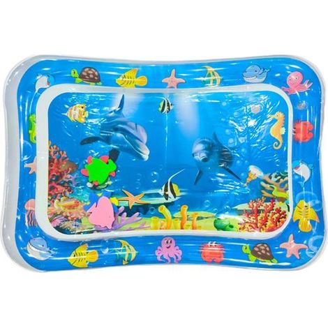 Tapis de jeu anti-saisie pour chat avec capteur d'eau, piscine rafraîchissante en été, éducatif et sensoriel pour chat, carré mignon