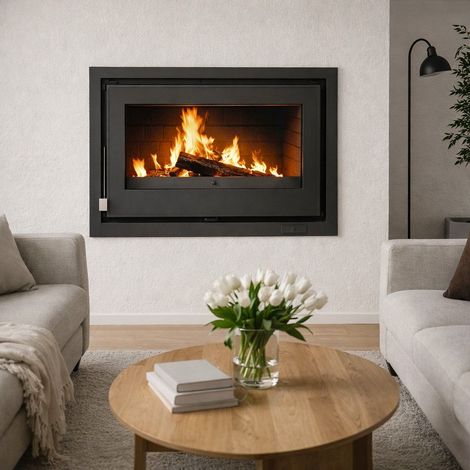 Insert à bois ventilé - FIREMATIC Waco fonte 12.6 kW  Sans kit air