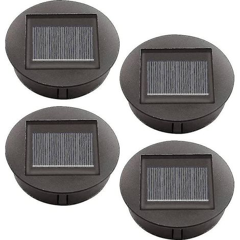 Lot de 4 lampes solaires de rechange avec ampoules LED, compatibles avec les lampes solaires d'extérieur. Couvercle pour lanterne solaire LED. (1/5)