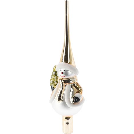 Puntale Albero in Vetro Dimensione 28 cm Assortito (1 pezzo, invio casuale) (1/4)