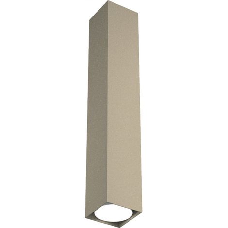 Plafoniera moderna top light plate 1129 pl50 gx53 led metallo lampada soffitto, finitura metallo sabbia