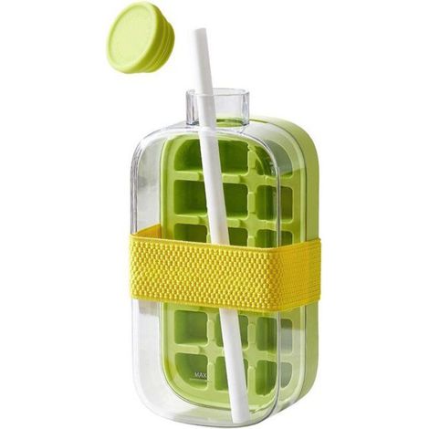 1 Bac à glaçons,Silicone alimentaire,800 ml,Curling,Flexible,Cuisine,Fêtes (1/5)