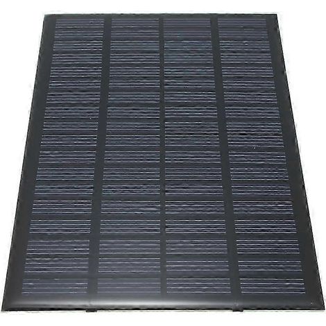 Le système de module de panneau solaire de stockage d'énergie en silicium polycristallin de 18 V et 2,5 W mesure 19,4 x 12 x 0,3 cm. (1/5)