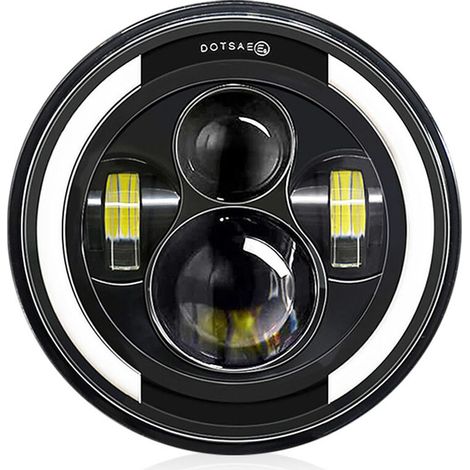 1pc 7" 6000K 40W Motorrad LED Scheinwerfer Tagfahrlicht/Blinker/Abblendlicht/Fernlicht H4 Stecker IP67 Wasserdicht