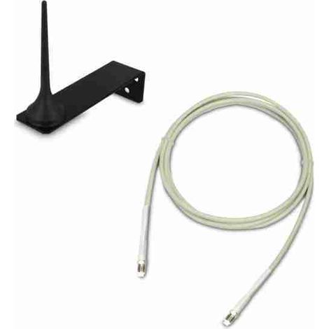 ELMO GSMEXA2 Antena para MDGSME, ETRGSM, INT9200, NET832, NET9, PREGIO y PROXIMA con cable de 2 m. Se puede utilizar en combinación con la antena suministrada de serie, lo que permite instalarla a 2