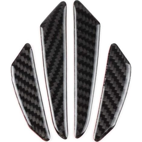 Protecteur de porte de voiture accessoires de véhicule protecteur de bord en Fiber de carbone Kit de Logo pièces Anti-Collision décorations Cool clair époxy épais, Ensoleillé (1/5)