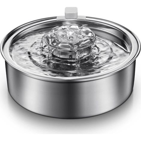 Fontaine a Eau Chat 2 L, Abreuvoir pour Fontaine à Eau pour Chats en Acier Inoxydable (1/5)