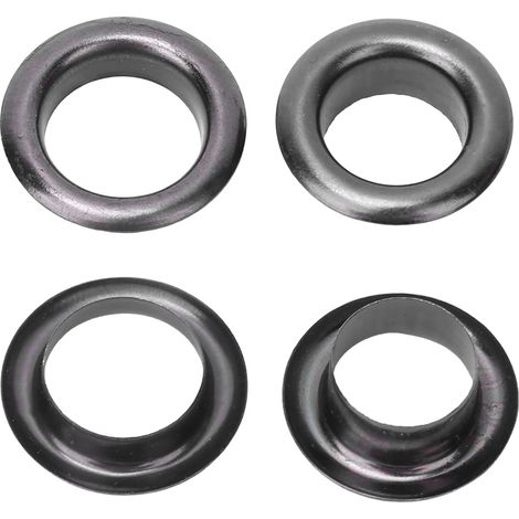 100 jeux de rivets à œillets métalliques de 8 mm avec œillets en laiton, adaptés aux chaussures, sacs, vêtements et autres accessoires, finition canon de fusil. (1/3)