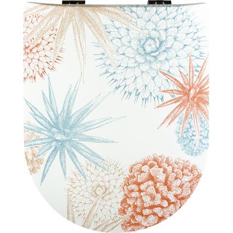 Abattant WC Wood Slim LITTORAL Brillant, descente assistée et déclipsable - Olfa (1/5)
