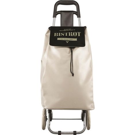 Chariot de courses Bistrot - Beige - Poussette de marché - Livraison gratuite