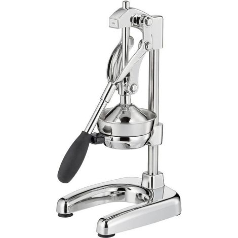 Presse-agrumes manuel acier inoxydable presse-agrumes à la main pour 25 % de jus en plus faible effort presse-fruits professionnel 22,5 x 19,5 x 43,5 cm, chromé (1/5)