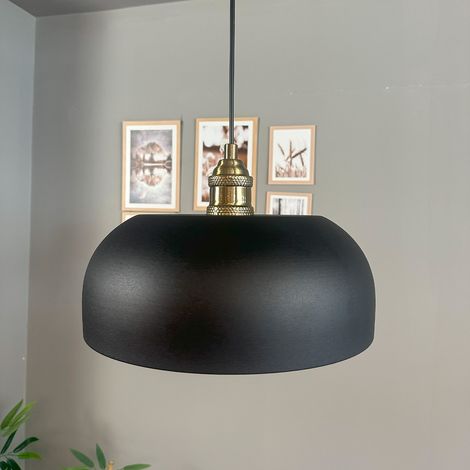 bamyum Rocha Suspension Luminaire Industrielle Rétro en Metal de 30 cm, Lustre de Salon Vintage, Éclairage de Plafond pour Chambre, Cuisine, Plafonnier, Lampe Suspendue (1/5)
