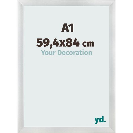 yd. - Cadre photo A1 59.4x84 - Argent Mat - MDF - Pisa (1/5)