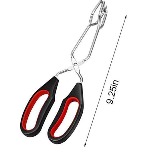 Pincettes À Ciseaux - Acier Inoxydable - Poignées Longues - Pour Cuisine Boulangerie Barbecue - 33 cm (1/5)