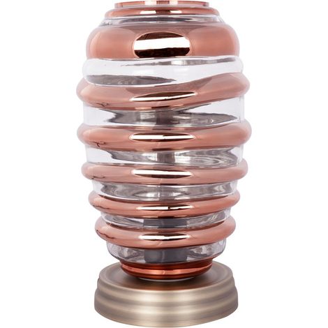 Lampada da tavolo Aladin II in vetro e rame (1/3)