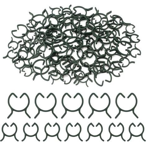 200 Stück Pflanzenstützclips, Tomatenclips, Kletterpflanzenclips, Befestigungsclips für Pflanzen im Freien, Gartenclips, für Obst, Gemüse, Tomaten