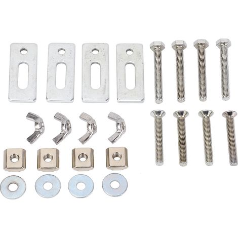 4 Pcs T Track Mini Hold Down Clamp M6 Nut Zinc Aluminum Alloy T Track Clamp for 3018 Series CNC Router (1/5)