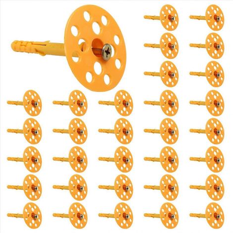 Kit de 50 vis autotaraudeuses, vis d'expansion, embouts, chevilles et vis pour plaques de plâtre M8x60 (1/5)
