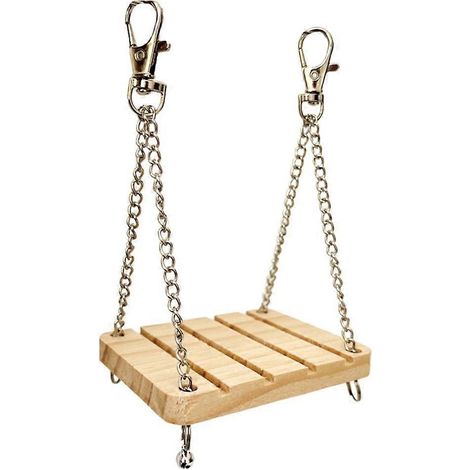 Balançoire suspendue pour petits animaux (hamsters, oiseaux) - Jouet de balançoire résistant (1/4)