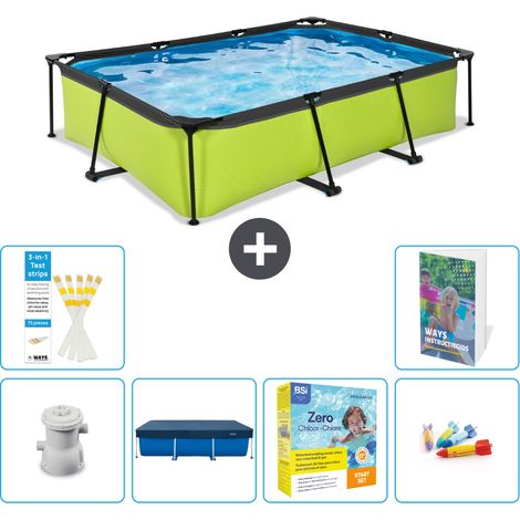 Exit Pool Rechteckig - 300x200x65 cm - 7-teilig S231