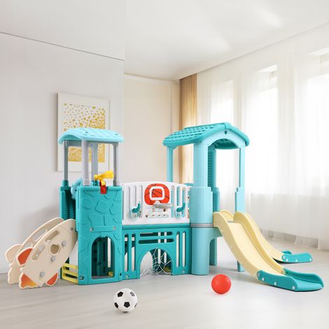 Toddlers Slide and Climber with Balls and Ring Toss (1/5)