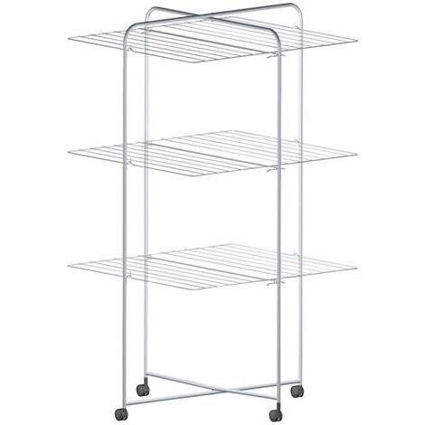 Séchoir à linge tour 30m – Structure en acier plastifié – Pliable pour espaces réduits – Accessoire de séchage efficace (1/3)