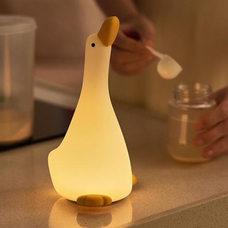 1 Veilleuse Lapin Silicone Rechargeable Dimmable Lampe Ambiance Enfant Chambre (1/5)