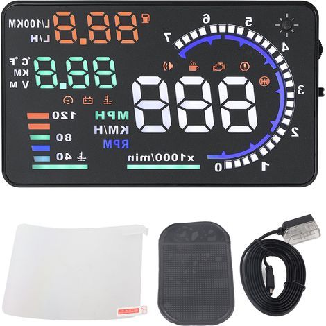 Sistema di avviso di velocità, finitura di alta qualità, adattamento automatico, accessori premium, sistema di avviso per auto, schermo HD, riparazione, conducente, sport. (1/5)