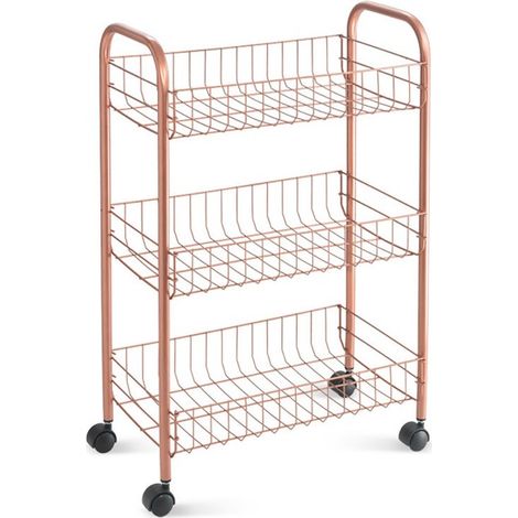 Carro Lugano Cobre 3 Estantes 41X23X63Cm Metaltex (1/5)