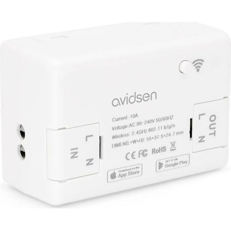 Modulo connesso controllo luci e prese on off Wi FI Avidsen 127063 App italia (1/2)