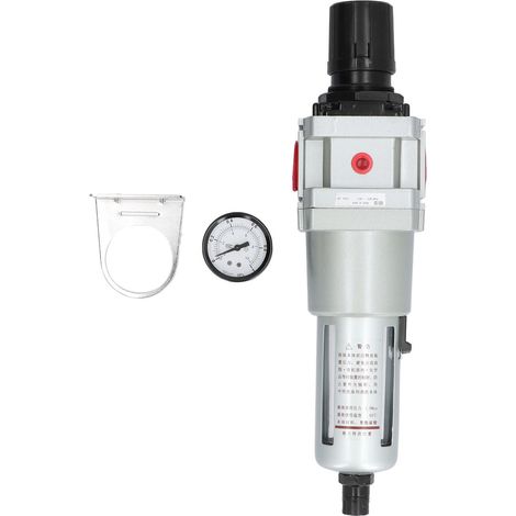 Séparateur eau-huile automatique avec purgeur, régulateur filtre à air comprimé et manomètre G1/2 (1/5)