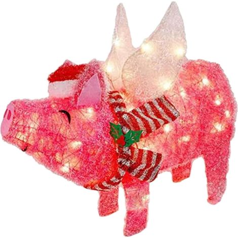 Schwein Ornament 30 x 25 cm großes fliegendes Schwein mit