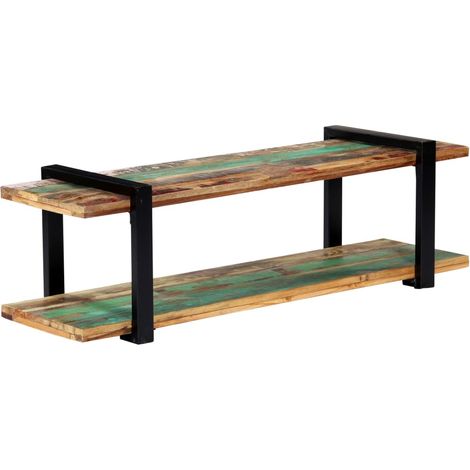 Meuble TV, Étagère TV, Meuble de Salon, 130 x 40 x 40 cm Bois de récupération massif OIB7925E (1/5)