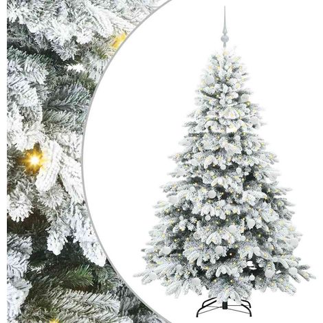 Albero di Natale artificiale con 300 LED Bianco 180 cm PE e PVC vidaXL