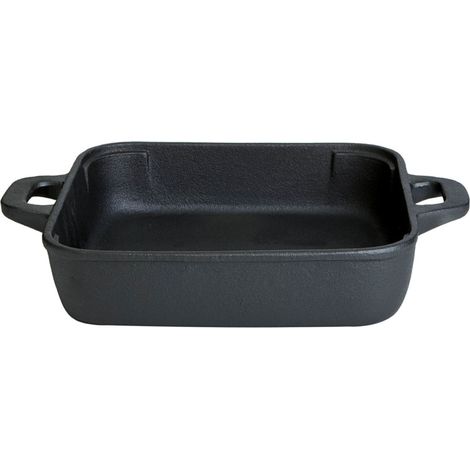 Gusseisenkuss® Gusseisenpfanne mit Griffen 25x25 cm Gusspfanne Gusseisen
