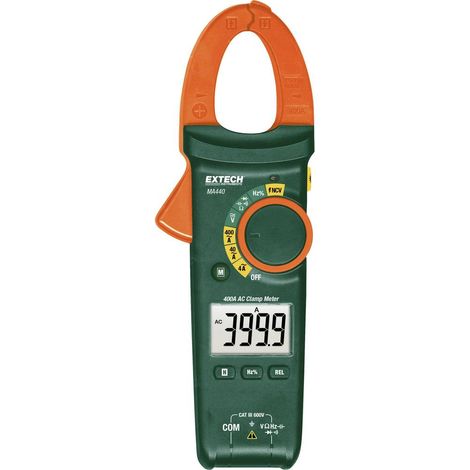 Extech MA440 Multimetro portatile, Pinza amperometrica digitale CAT III 600 V Display (Counts): 4000