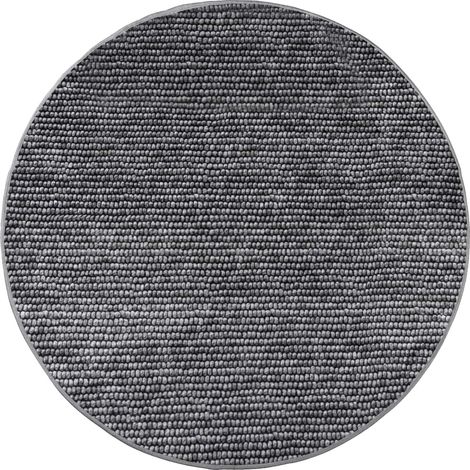 Alfombra Gris antracita Ø 120 cm 100% Poliéster 3 mm Lavable vidaXL (1/5)