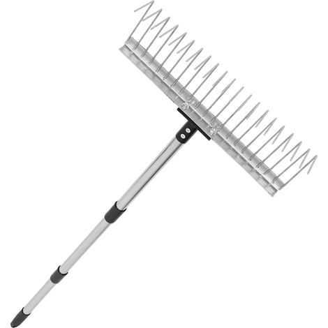 Râteau de Jardin Dents Détachable Outil Polyvalent pour Nivelage Sol Scarification Pelouse Entretien Jardin Ergonomique (1/5)