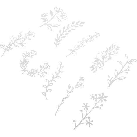 10 teiliges Cyanotypie Set DIY Papierschablonen zum Malen