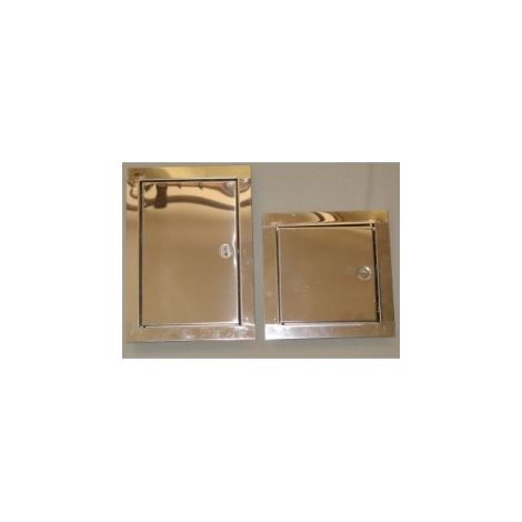 PUERTA DE CHIMENEA DE ACERO INOXIDABLE 140210MM MEDIANA - DK 07 CH484 (1/2)