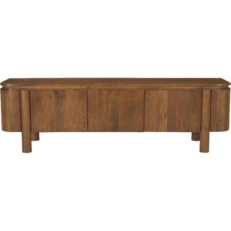 BORGO-Meuble TV 170 cm en bois massif (1/5)
