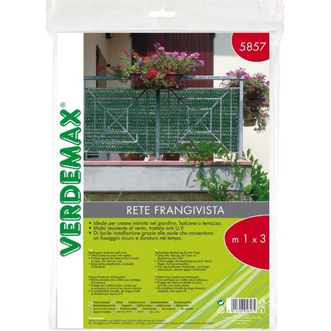 Verdemax Rete Ombreggiante Frangivista - Verde - 1x3m