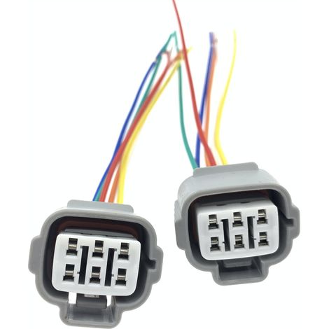6189-0323 est un connecteur de phare à 6 broches pour Toyota Camry (DJ70613Y-2.2-21). (1/5)