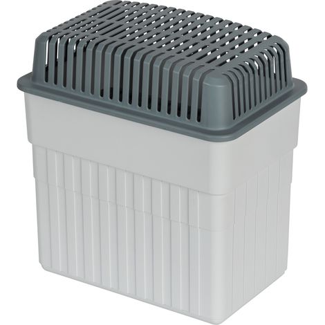 WENKO Absorbeur d'humidité 2 kg Déshumidificateur gris 160 m² Absorbeur d'humidité chimique idéal pour maison protection contre humidité et odeurs sans électricité recharges disponibles (1/5)