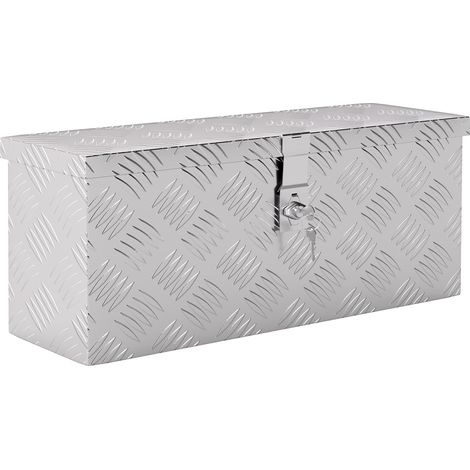 Baule contenitore Irovami in alluminio con serratura e 2 chiavi, 50x15,5x20,5 cm, peso 2 kg, resistente alla corrosione, per utensili, accessori e trasporto