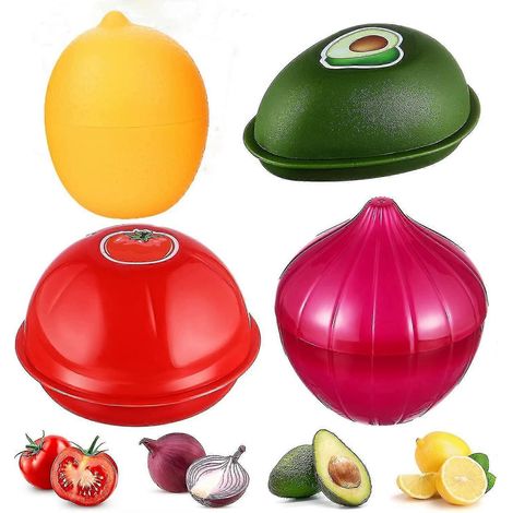Boîtes de conservation pour fruits et légumes, adaptées aux différentes formes, pour réfrigérateur. (1/5)