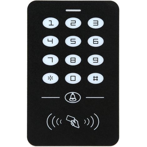 Lecteur de carte RFID à mot de passe, contrôle d'accès de porte, contrôleur sans contact, clavier, carte d'identification du système